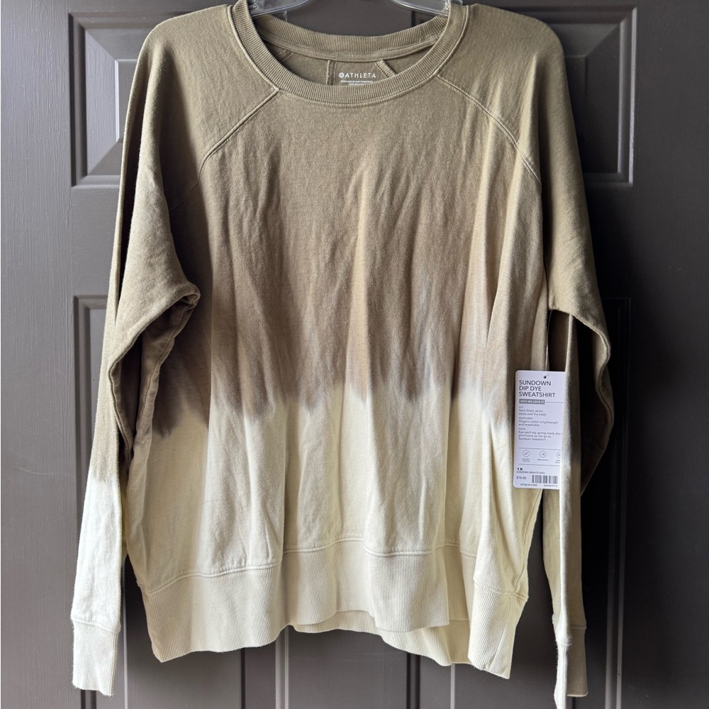 Athleta sundown, deep dye sweatshirt